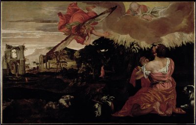 Moses und der brennende Dornbusch von Paolo Veronese